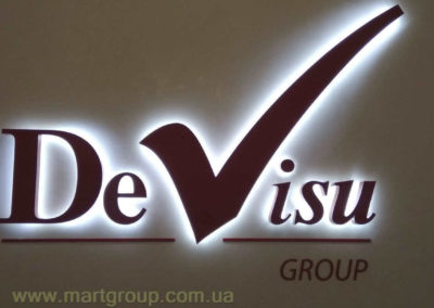 Букви контражурной підсвічуванням DEVISU GROUP