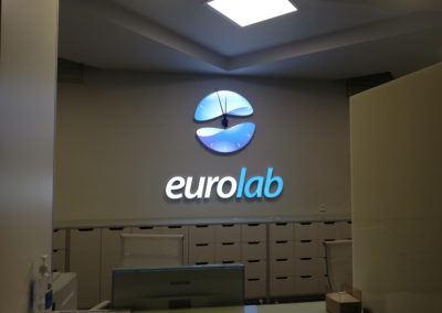 Оформлення реcепшн “EUROLAB”