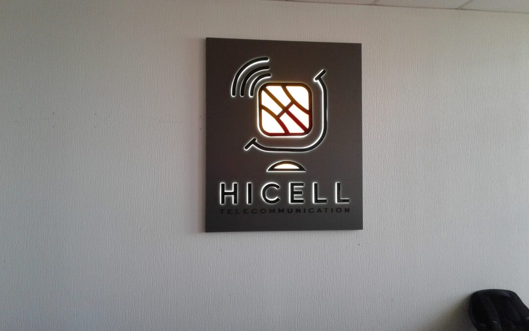 Изготовление логотипа в офис HICELL