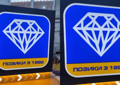 Двосторонній торцевий лайтбокс Скарбниця
